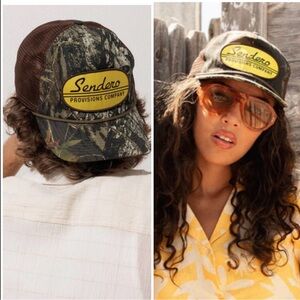 NWT Sendero Provisions Co - Camo Mossy Oak Hat - Trucker Hat Unisex Western Hat